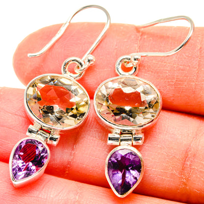 Green Amethyst Earrings handcrafted by Ana Silver Co - EARR423796