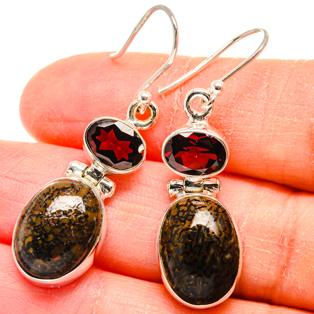 Dinosaur Bone Earrings handcrafted by Ana Silver Co - EARR423802