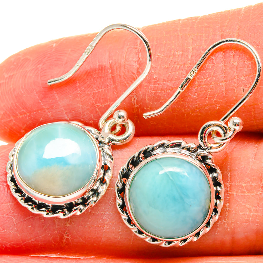 Larimar Earrings handcrafted by Ana Silver Co - EARR423835