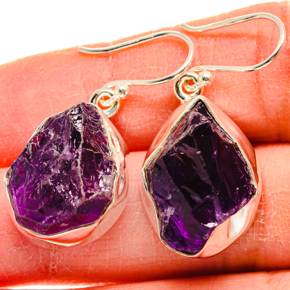 Amethyst Earrings handcrafted by Ana Silver Co - EARR423848