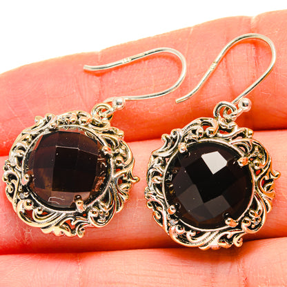 Smoky Quartz Earrings handcrafted by Ana Silver Co - EARR423856