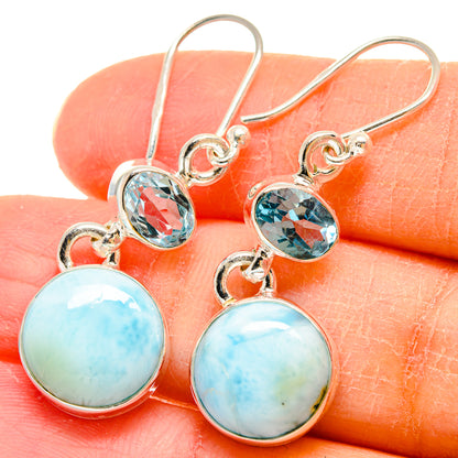 Larimar Earrings handcrafted by Ana Silver Co - EARR423865