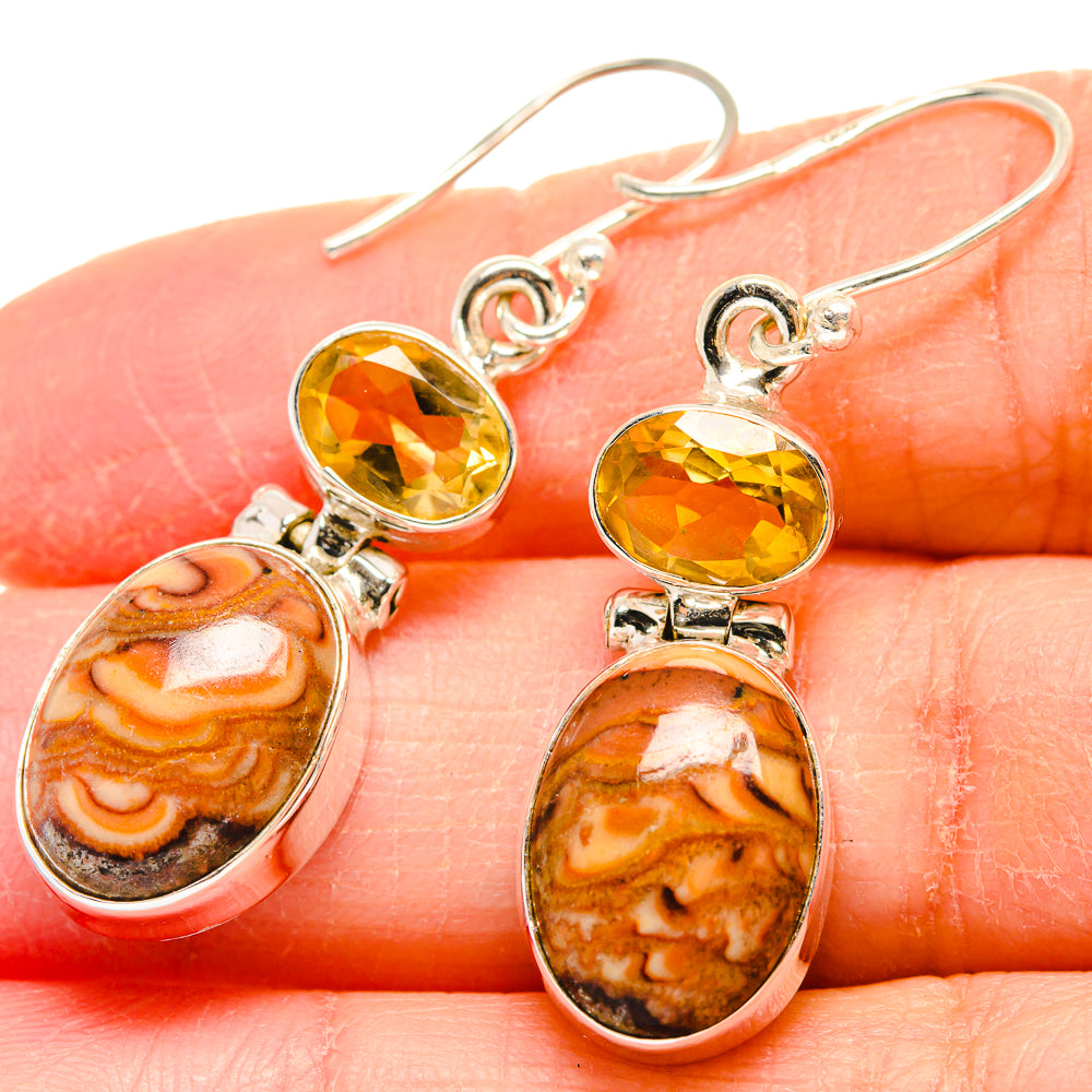 Imperial Jasper Earrings handcrafted by Ana Silver Co - EARR423874