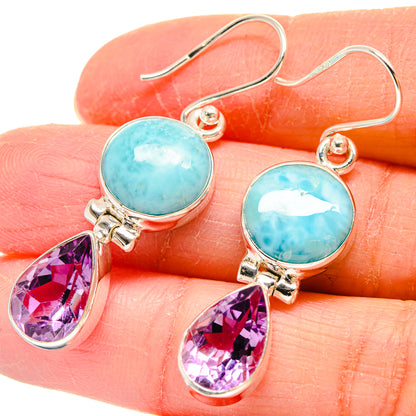 Larimar Earrings handcrafted by Ana Silver Co - EARR423876