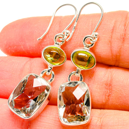 Green Amethyst Earrings handcrafted by Ana Silver Co - EARR423880