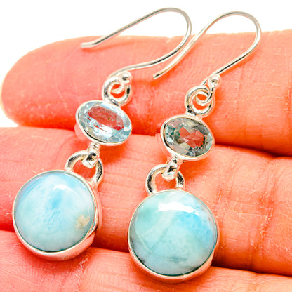 Larimar Earrings handcrafted by Ana Silver Co - EARR423892