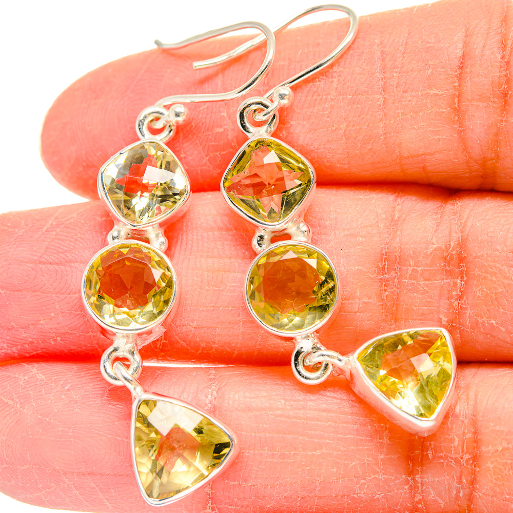 Citrine Earrings handcrafted by Ana Silver Co - EARR423898