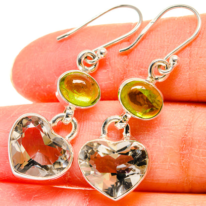 Green Amethyst Earrings handcrafted by Ana Silver Co - EARR423901