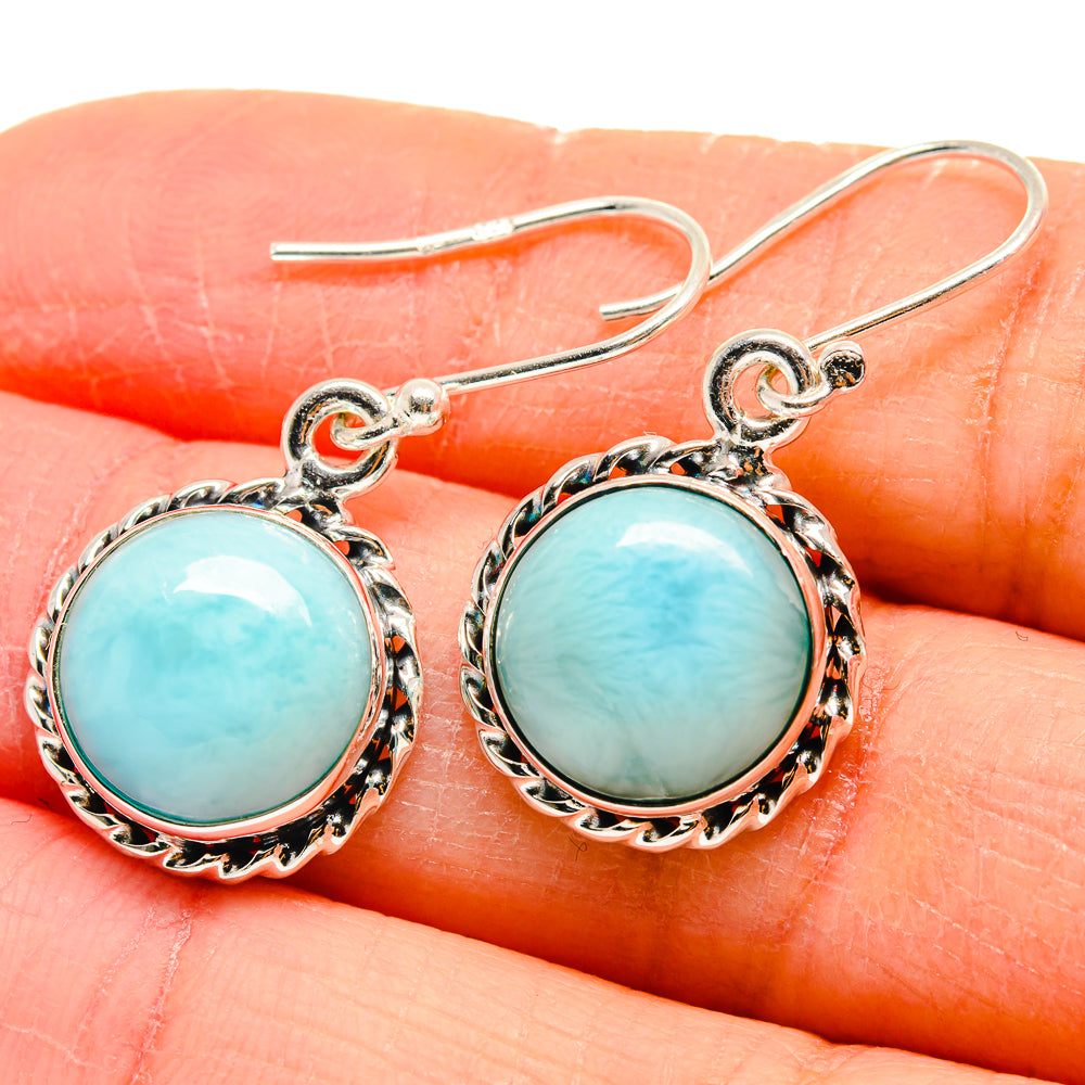 Larimar Earrings handcrafted by Ana Silver Co - EARR423915