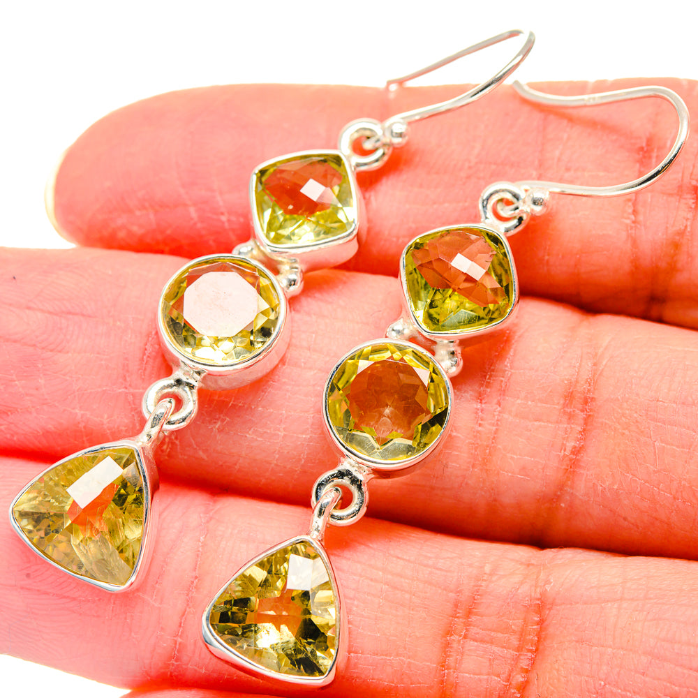 Citrine Earrings handcrafted by Ana Silver Co - EARR423918