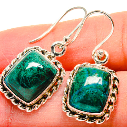 Chrysocolla Earrings handcrafted by Ana Silver Co - EARR423919
