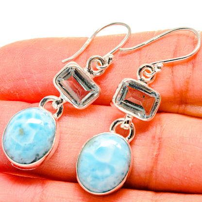 Larimar Earrings handcrafted by Ana Silver Co - EARR423921