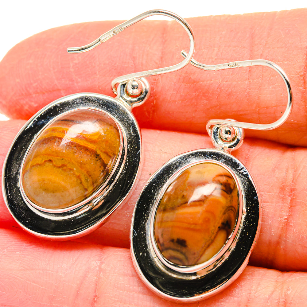 Ocean Jasper Earrings handcrafted by Ana Silver Co - EARR423924