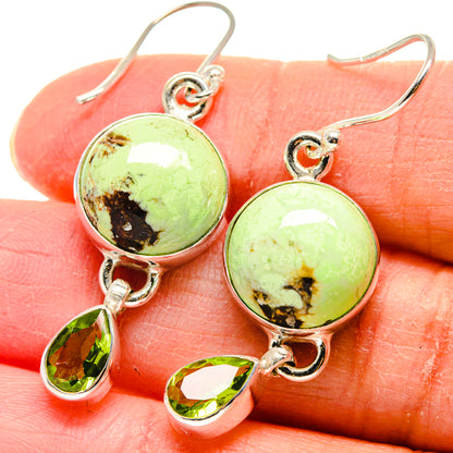 Lemon Chrysoprase Earrings handcrafted by Ana Silver Co - EARR423934