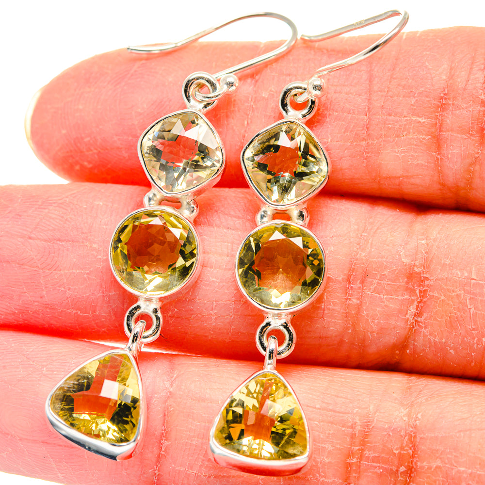 Citrine Earrings handcrafted by Ana Silver Co - EARR423939