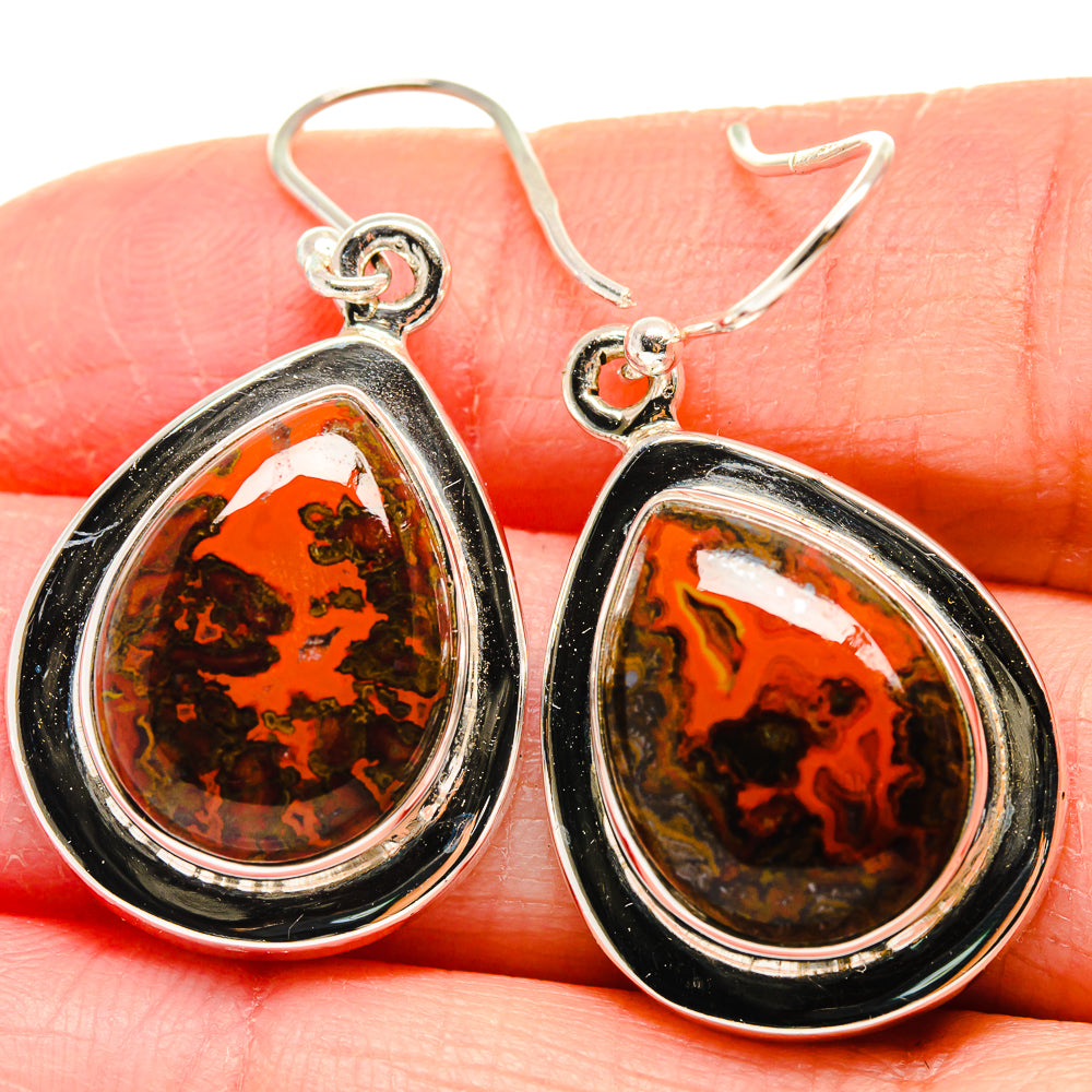 Moroccan Agate Earrings handcrafted by Ana Silver Co - EARR423946