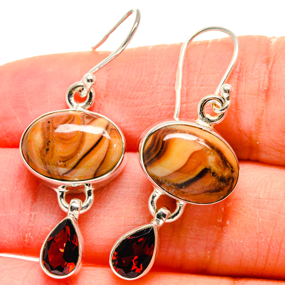 Mookaite Earrings handcrafted by Ana Silver Co - EARR423954
