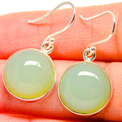 Chalcedony Earrings handcrafted by Ana Silver Co - EARR423957