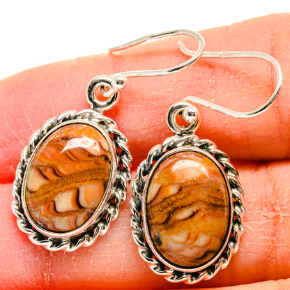 Picture Jasper Earrings handcrafted by Ana Silver Co - EARR423977