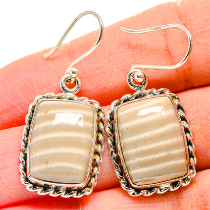 Striped Flint Earrings handcrafted by Ana Silver Co - EARR423981