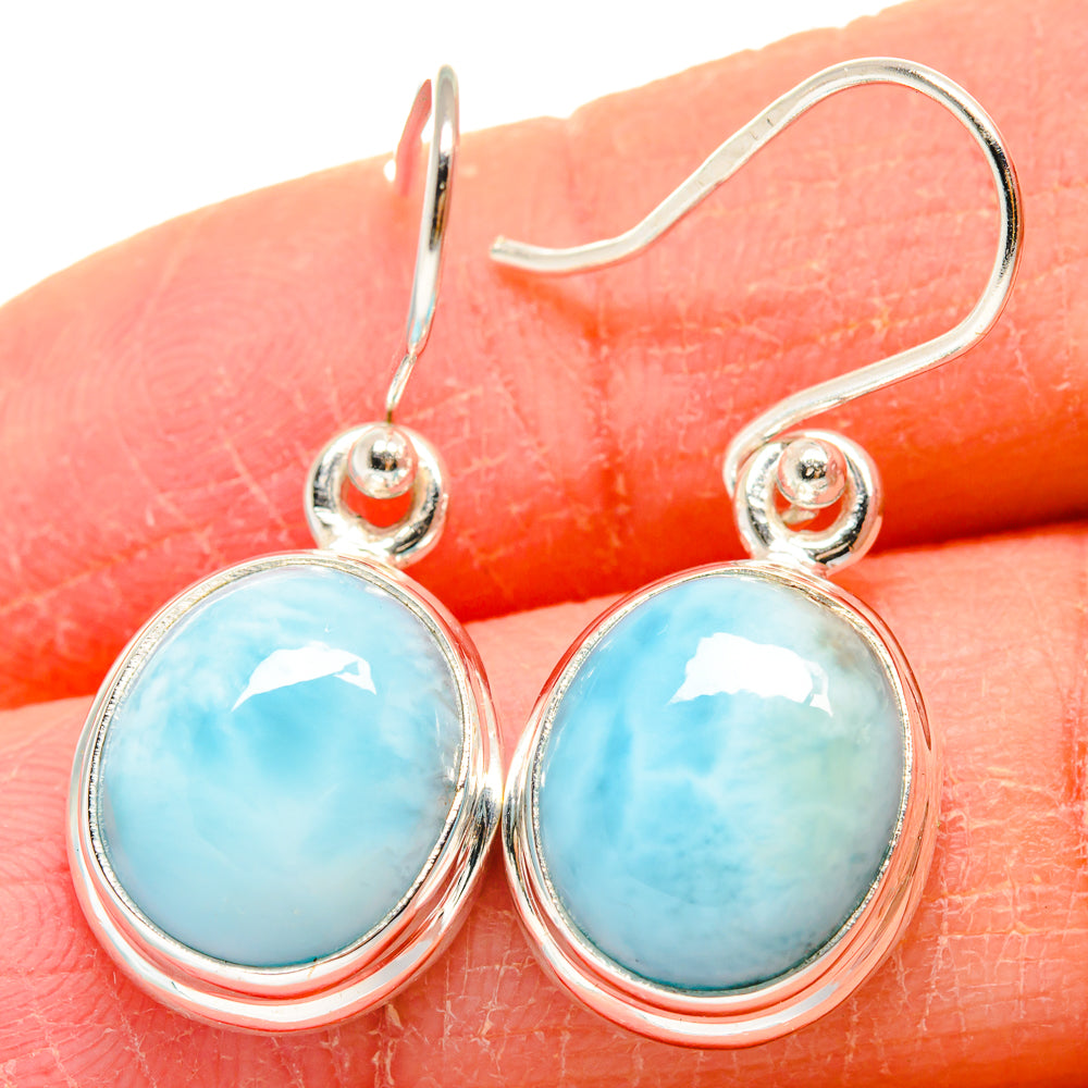 Larimar Earrings handcrafted by Ana Silver Co - EARR423993