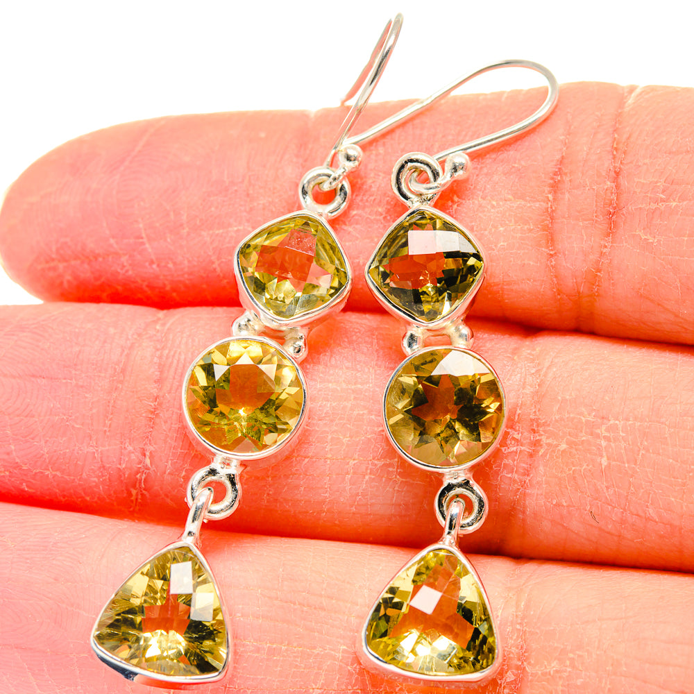 Citrine Earrings handcrafted by Ana Silver Co - EARR423996