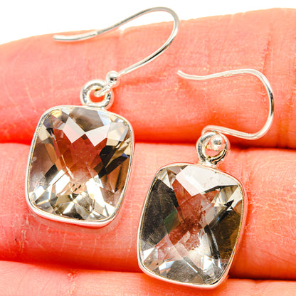 Green Amethyst Earrings handcrafted by Ana Silver Co - EARR424000