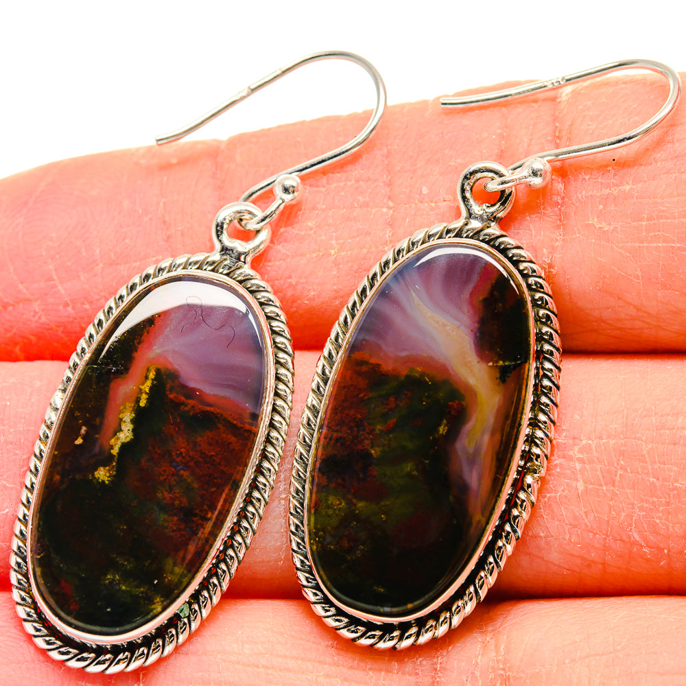 Ocean Jasper Earrings handcrafted by Ana Silver Co - EARR424004