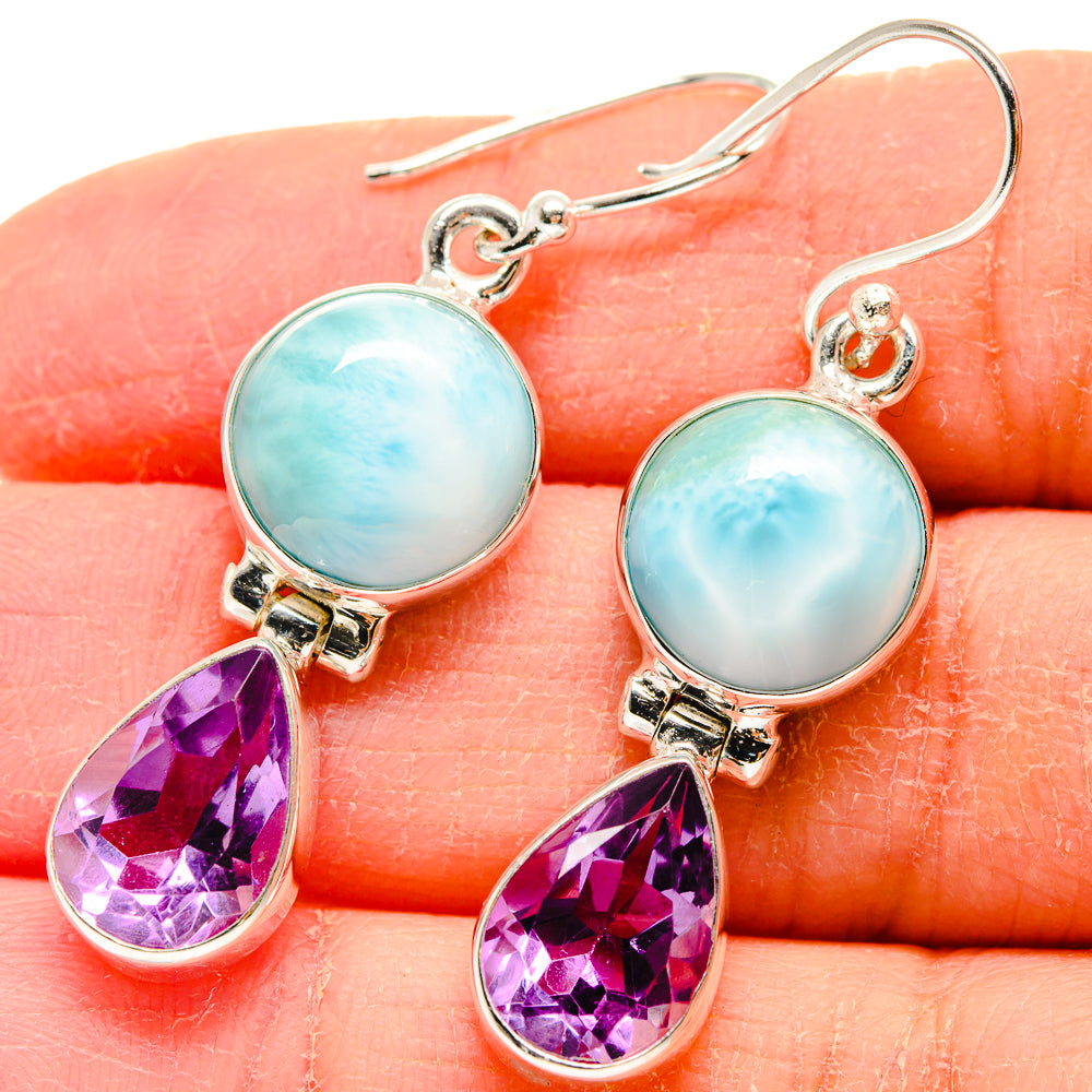 Larimar Earrings handcrafted by Ana Silver Co - EARR424009