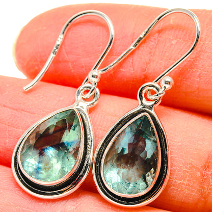 Green Fluorite Earrings handcrafted by Ana Silver Co - EARR424023