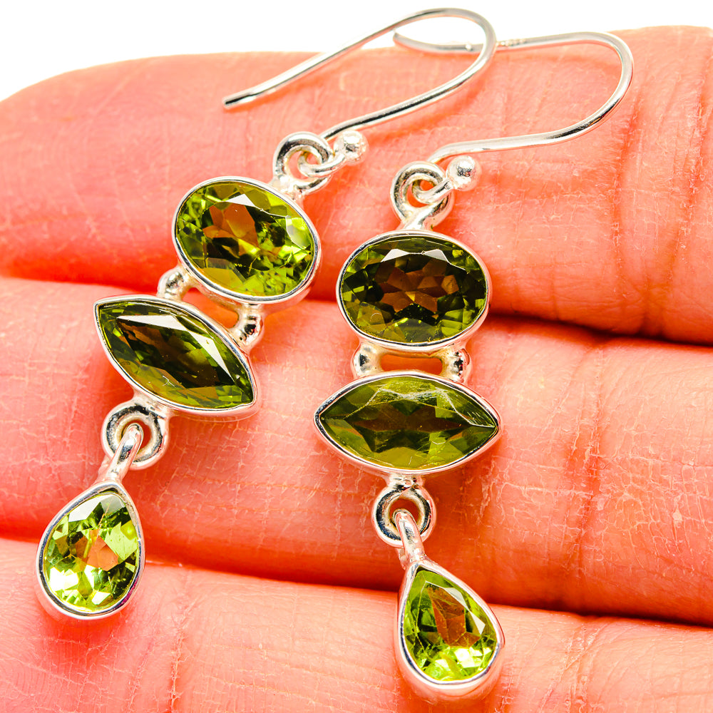 Peridot Earrings handcrafted by Ana Silver Co - EARR424038