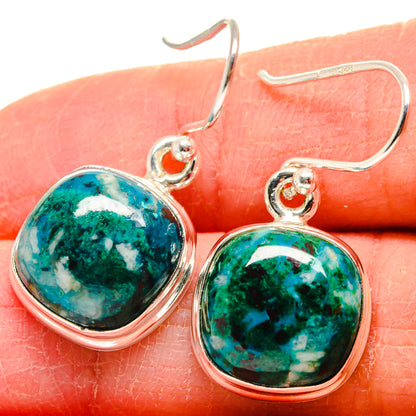 Chrysocolla Earrings handcrafted by Ana Silver Co - EARR424051