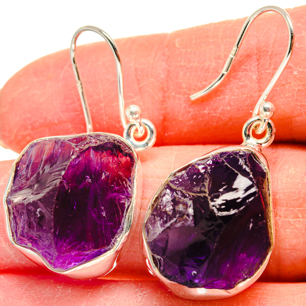 Amethyst Earrings handcrafted by Ana Silver Co - EARR424062