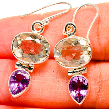 White Quartz Earrings handcrafted by Ana Silver Co - EARR424067