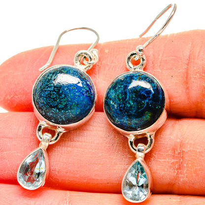 Azurite Earrings handcrafted by Ana Silver Co - EARR424087