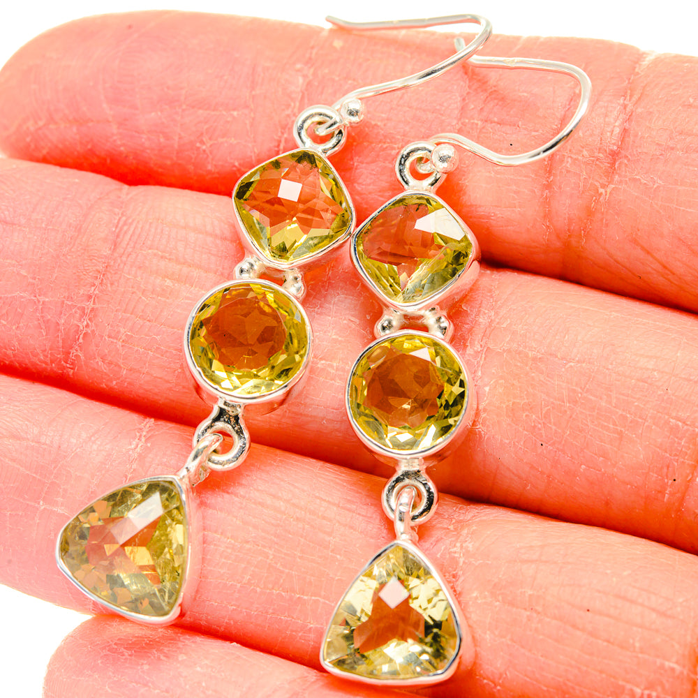 Citrine Earrings handcrafted by Ana Silver Co - EARR424088