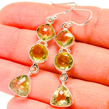 Citrine Earrings handcrafted by Ana Silver Co - EARR424088
