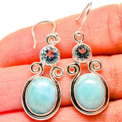 Larimar Earrings handcrafted by Ana Silver Co - EARR424097