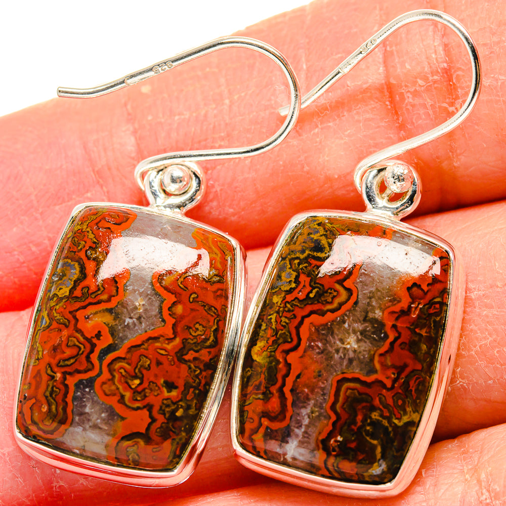 Moroccan Agate Earrings handcrafted by Ana Silver Co - EARR424100