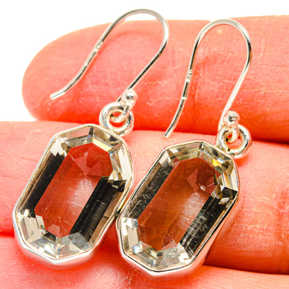 Green Amethyst Earrings handcrafted by Ana Silver Co - EARR424114