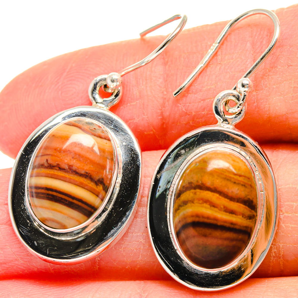 Imperial Jasper Earrings handcrafted by Ana Silver Co - EARR424119