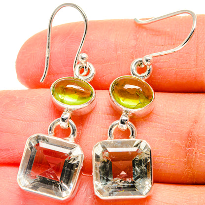 Green Amethyst Earrings handcrafted by Ana Silver Co - EARR424126