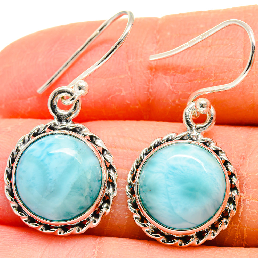 Larimar Earrings handcrafted by Ana Silver Co - EARR424133