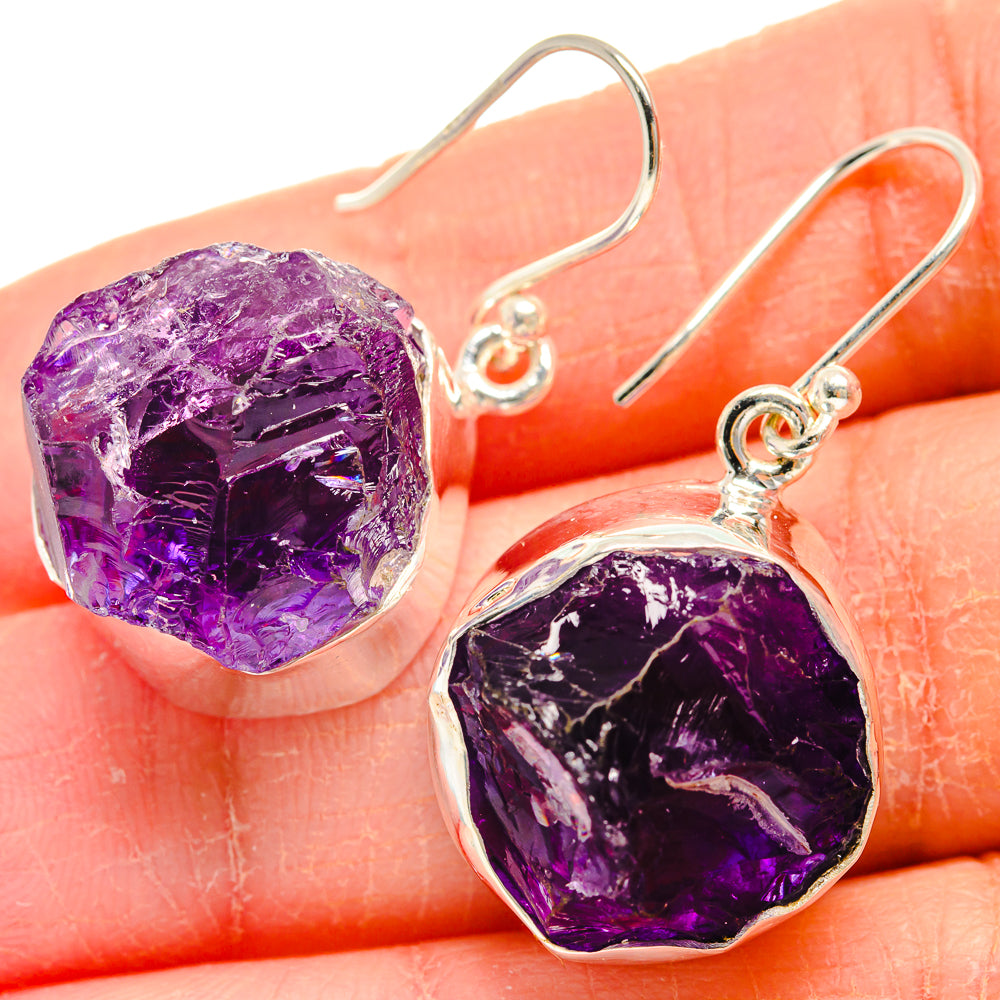 Amethyst Earrings handcrafted by Ana Silver Co - EARR424136