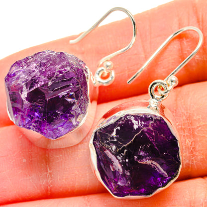 Amethyst Earrings handcrafted by Ana Silver Co - EARR424136