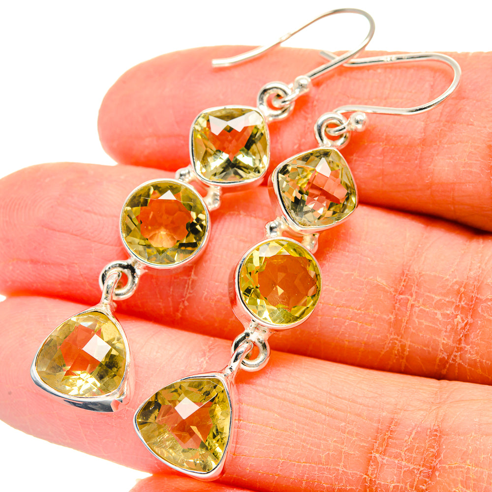 Citrine Earrings handcrafted by Ana Silver Co - EARR424144