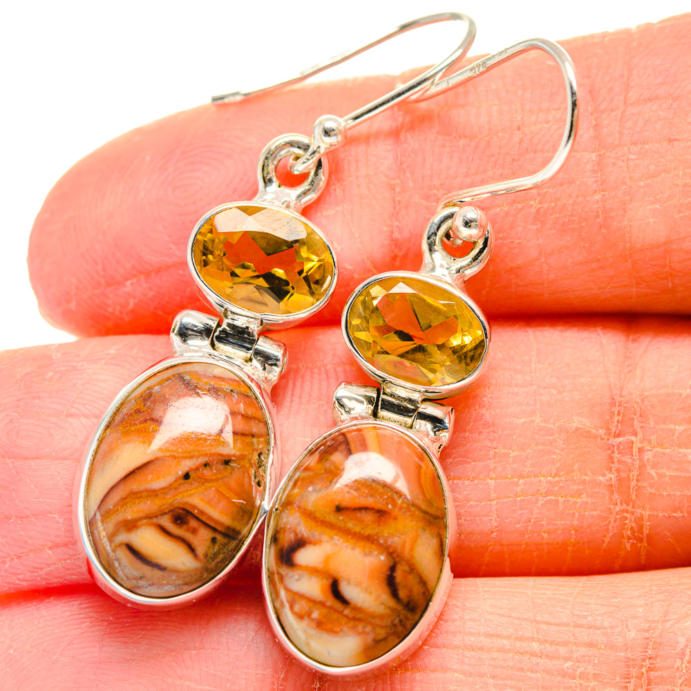 Imperial Jasper Earrings handcrafted by Ana Silver Co - EARR424148