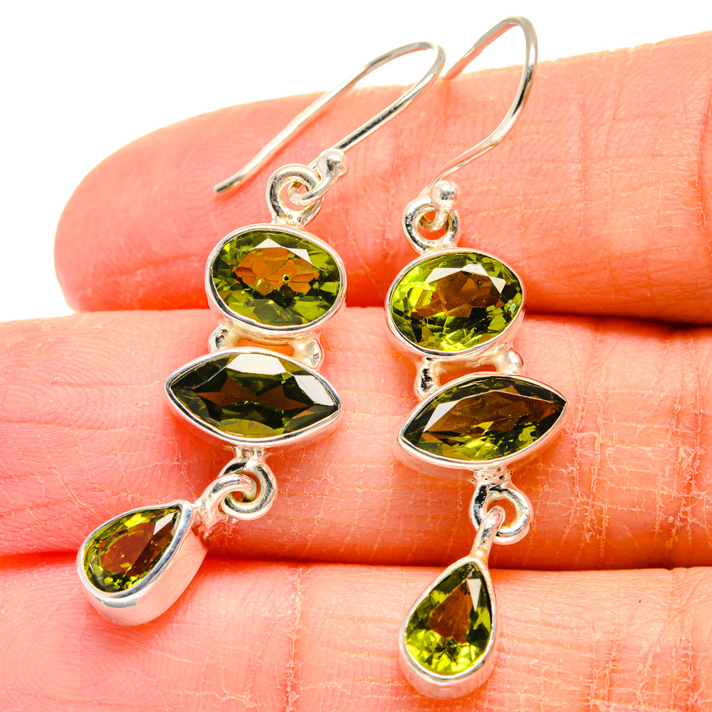 Peridot Earrings handcrafted by Ana Silver Co - EARR424153