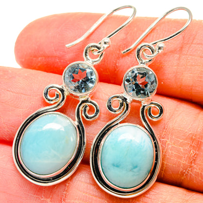 Larimar Earrings handcrafted by Ana Silver Co - EARR424155