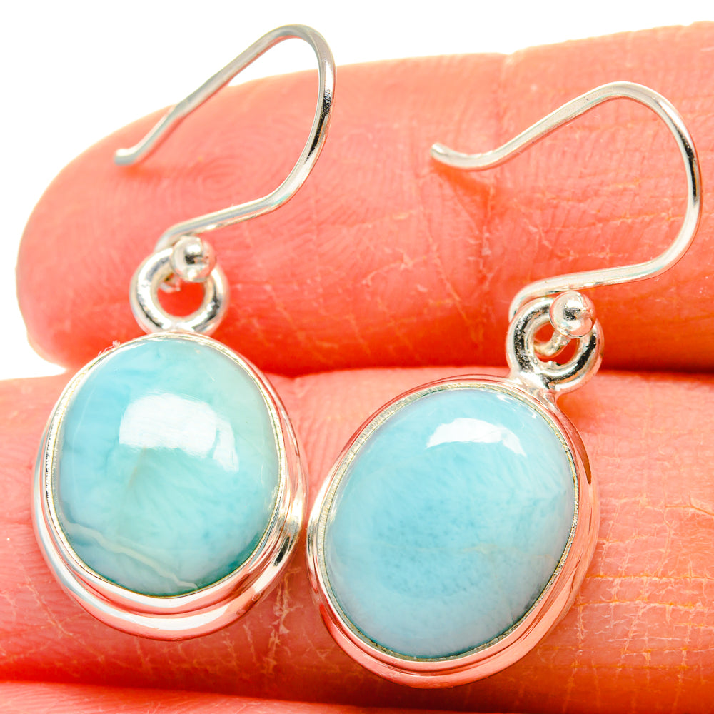 Larimar Earrings handcrafted by Ana Silver Co - EARR424156
